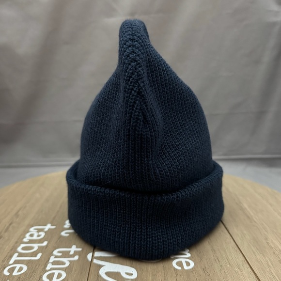 Hot Topic Knit Cuff Beanie Men’s Women’s Winter Hat Navy Blue OSFA - Picture 4 of 6